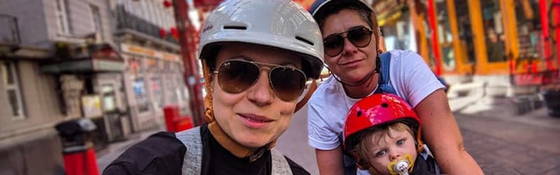 Lisa is the non-biological mother to a donor child. Here she is together with her wife and their son Lisa is the non-biological mother to a donor child. Here she is together with her wife and their son