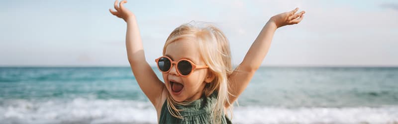 Donorkind op het strand Donorkind op het strand