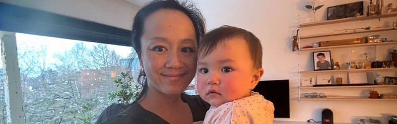 Lea and her donor-conceived child Lea and her donor-conceived child