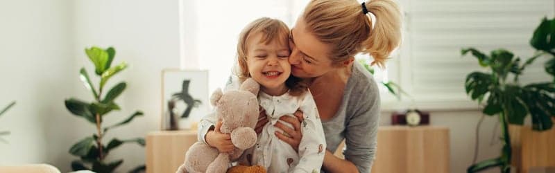 Single mother and her child Single mother and her child