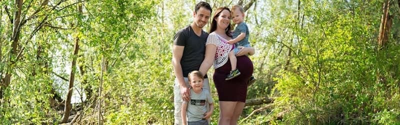 Toyah and her husband with their two boys who are donor children conceived with the help from a sperm donor Toyah and her husband with their two boys who are donor children conceived with the help from a sperm donor
