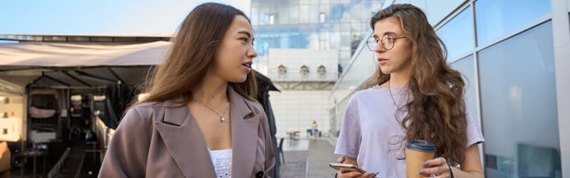 Two women talking about fertility treatment Two women talking about fertility treatment