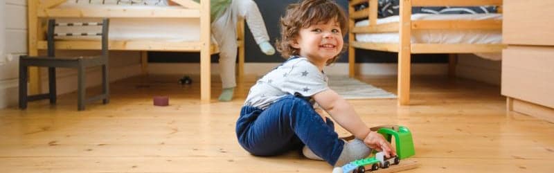 Donor-conceived child playing in his room Donor-conceived child playing in his room