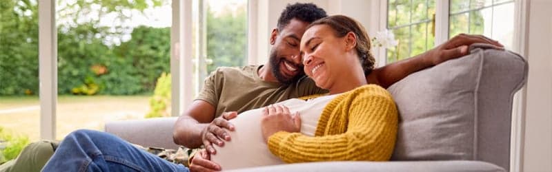 Heterosexual couple who got pregnant through sperm donation Heterosexual couple who got pregnant through sperm donation