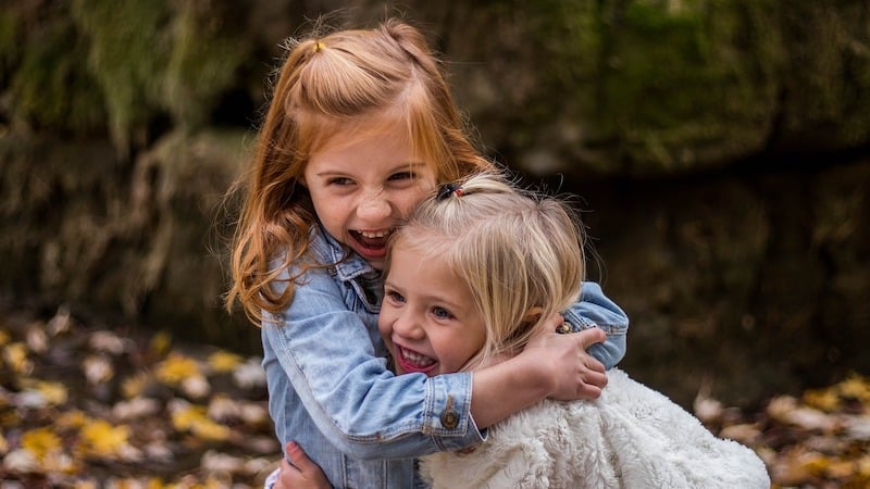 Two donor-conceived children hugging