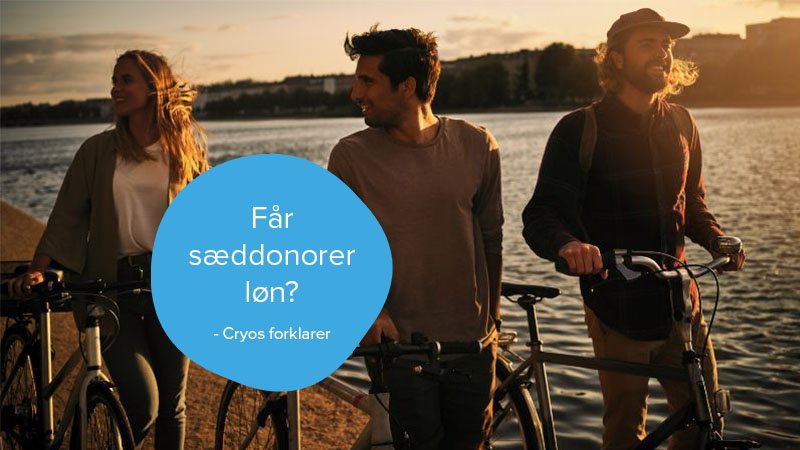 Sæddonorer, der går langs en sø