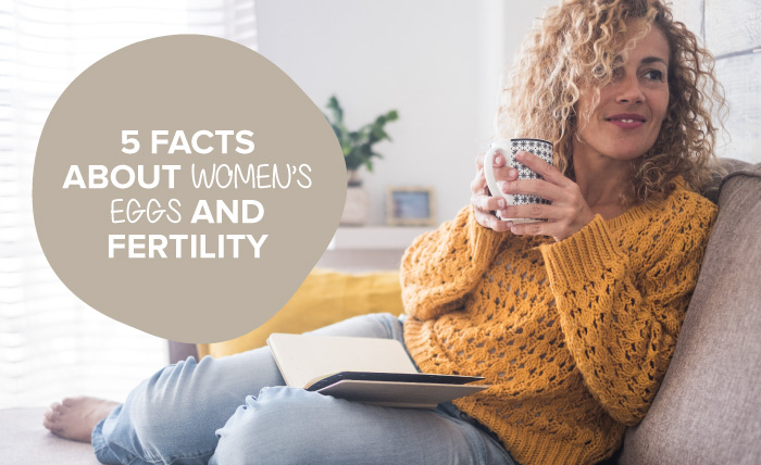 Woman thinking about her fertility and eggs