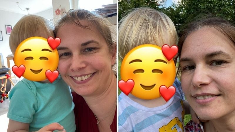 Simone Stalberg and her donor-conceived son