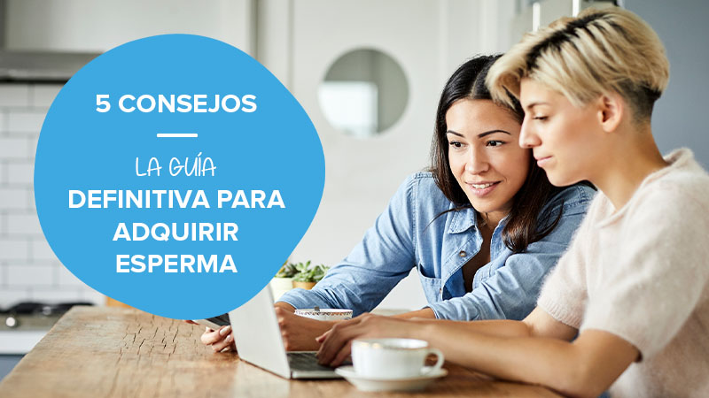 Una pareja lesbiana durante el proceso de adquirir esperma