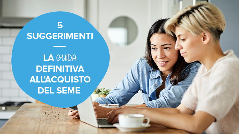 Una coppia lesbica che acquista seme