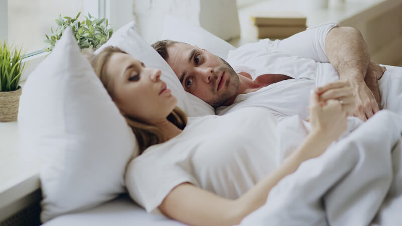 Couple coping through infertility