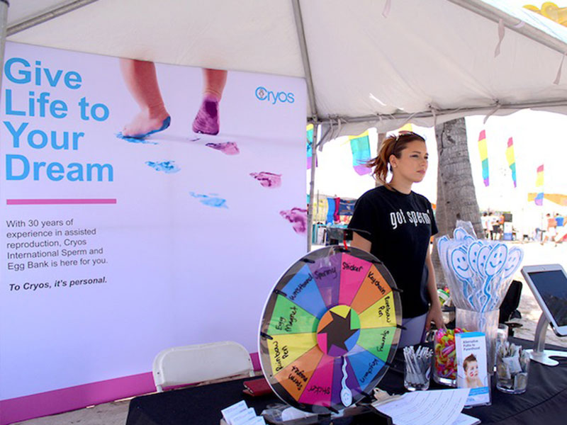 Miami Beach Gay Pride - LGBTQ support from Cryos International Sperm and Egg Bank