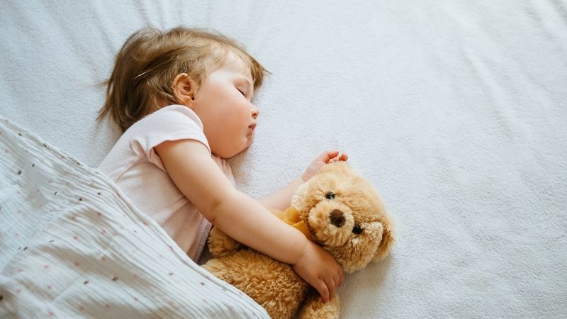 Donor-conceived child sleeping