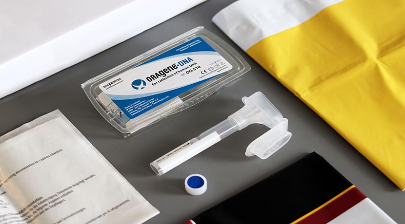 Genetic Matching saliva kit for testing genetic compatibility with Cryos egg donor