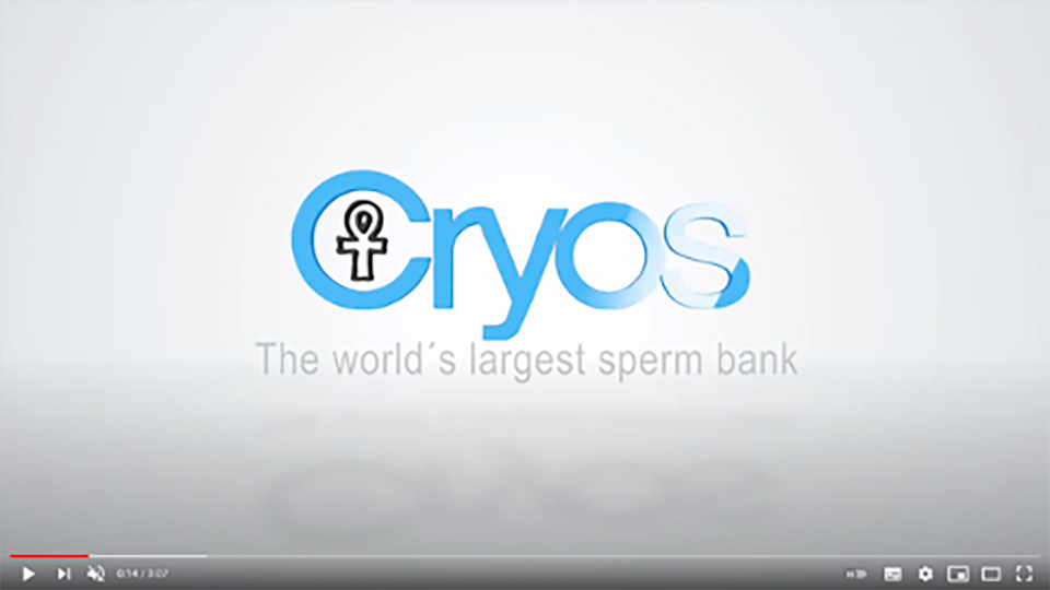 YouTube 上 Cryos 公司风采视频的屏幕截图 – 照片源于 Cryos 媒体资料包。