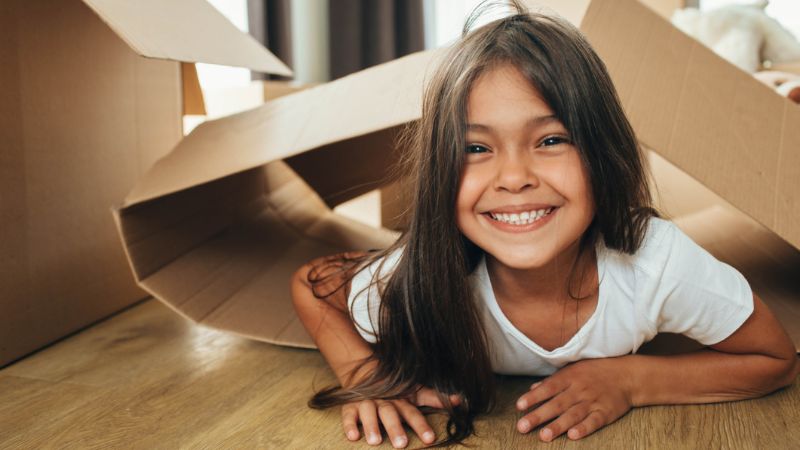 Happy donor-conceived child