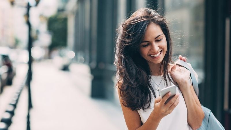 An egg donor smiling