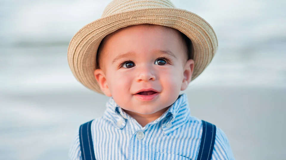 Baby boy conceived by couple who has used a donor to conceive 