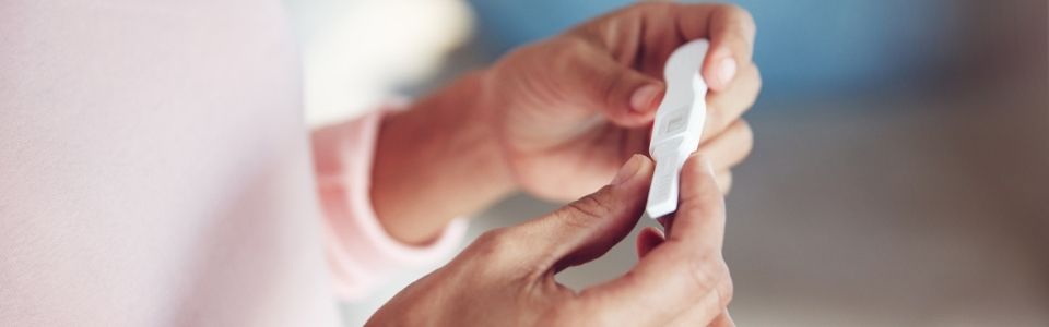 A positive pregnancy test