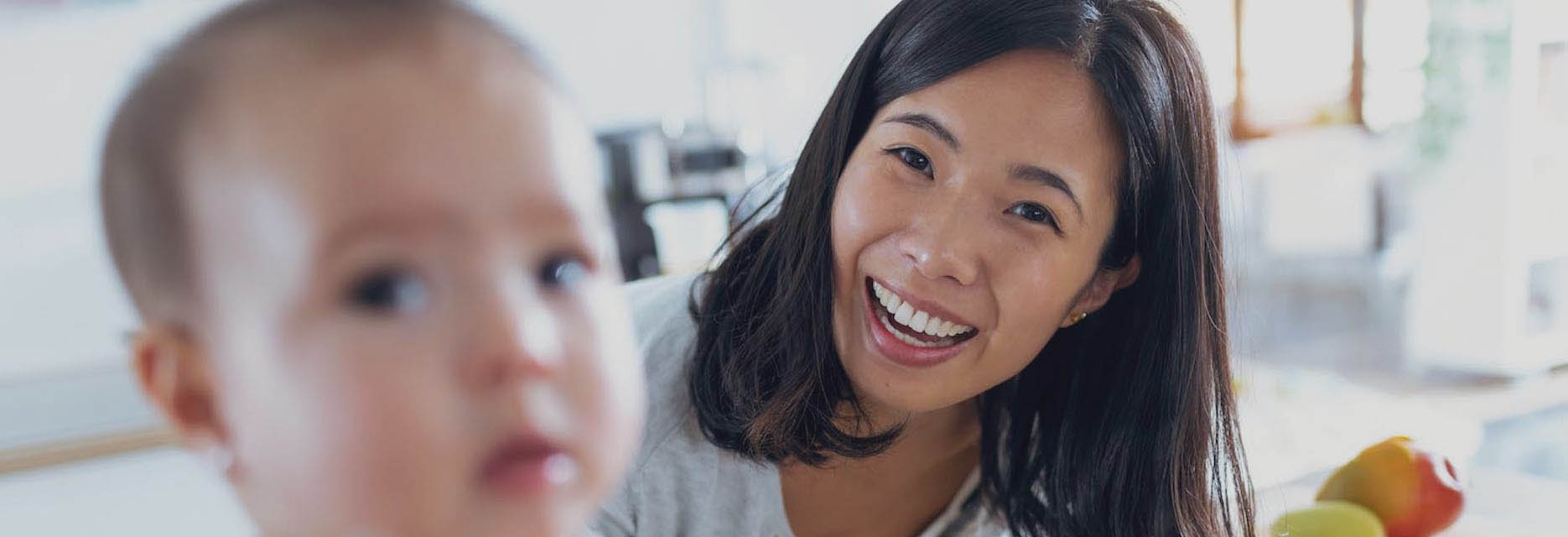 Chinese mom with her donor child