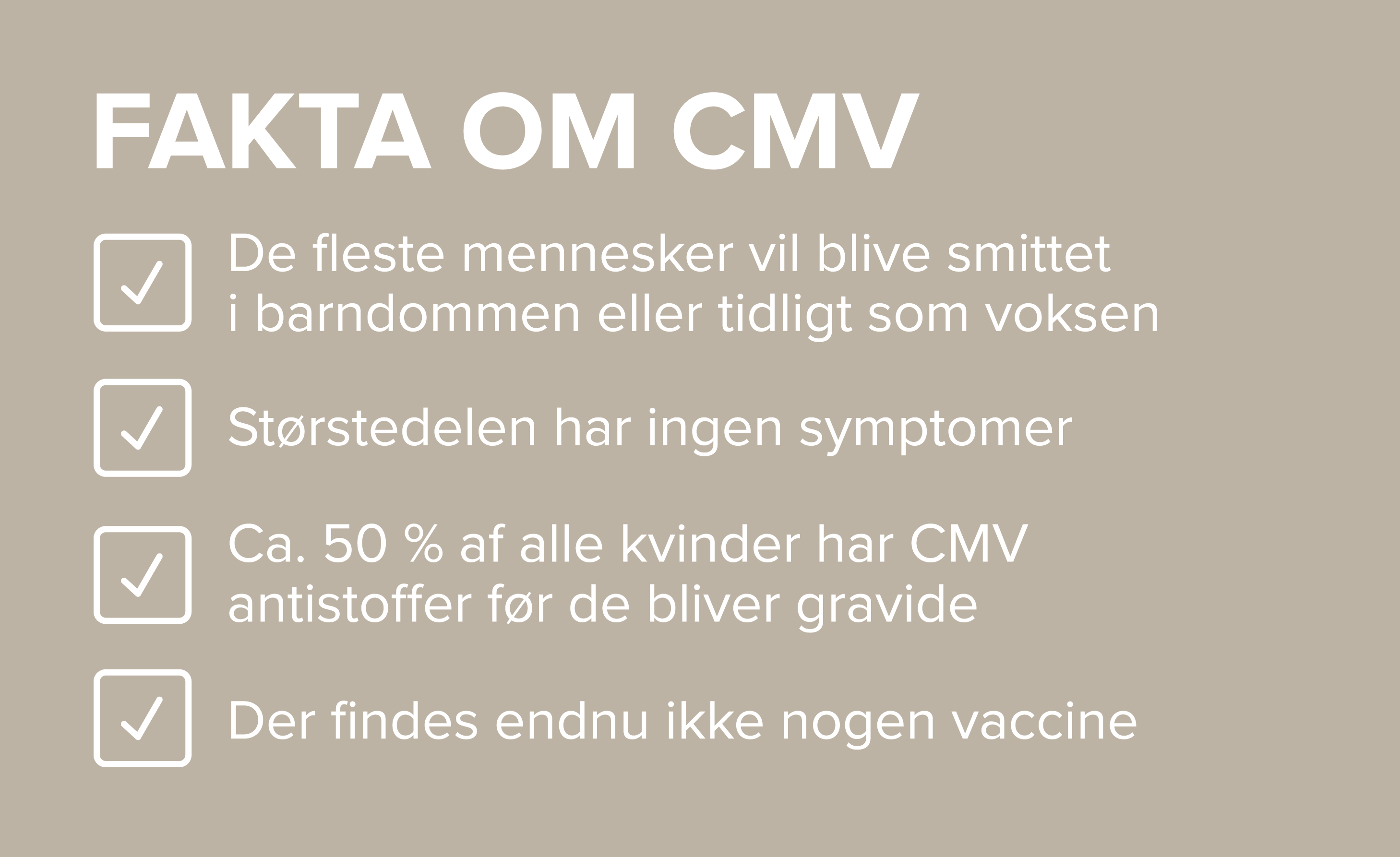Fakta om CMV og brugen af en sæddonor