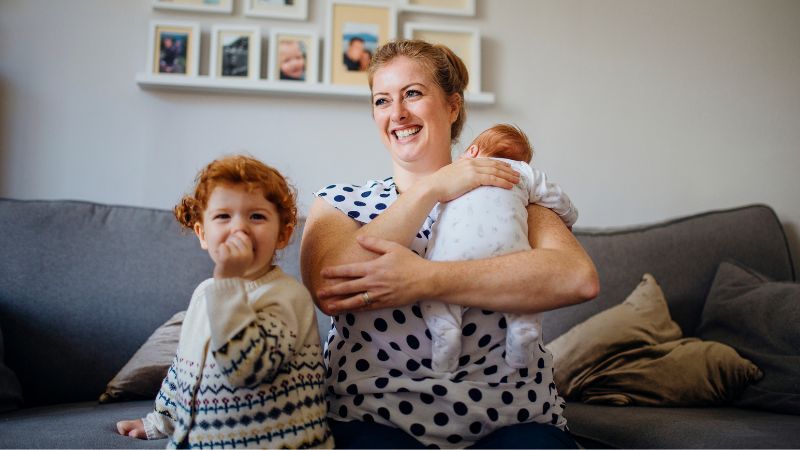 Mère célibataire par choix et ses deux enfants