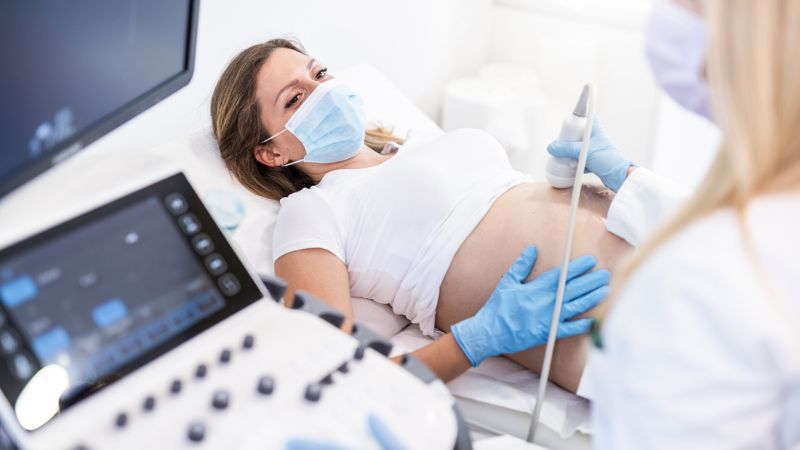 Single Mother by Choice having an ultrasound done