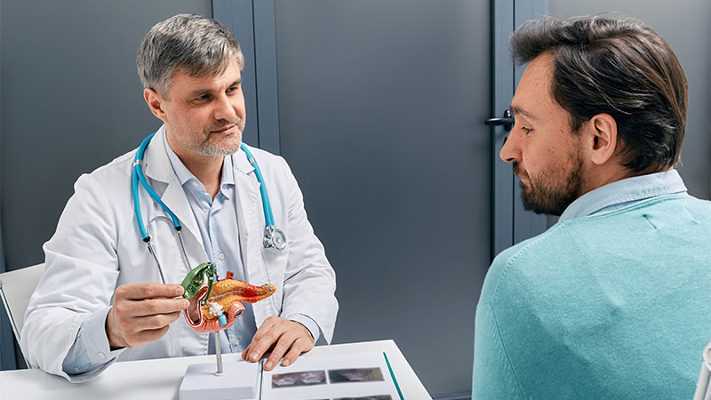 Man visiting the doctor Man visiting the doctor
