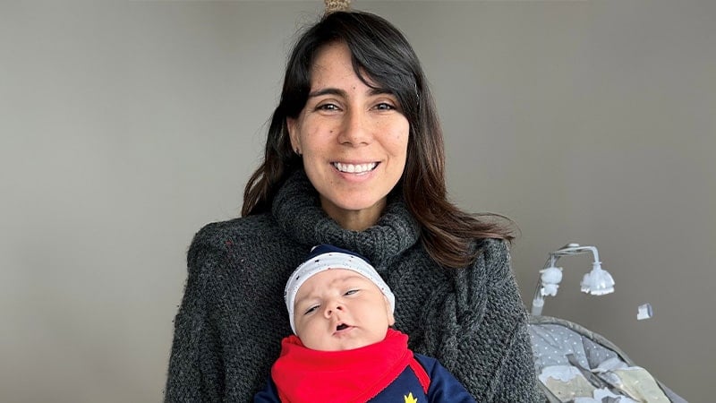 Amalia and her donor-conceived child Amalia and her donor-conceived child