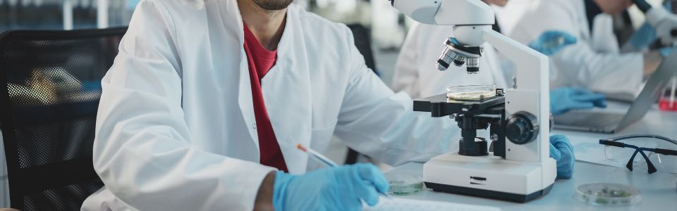 Man working in a lab