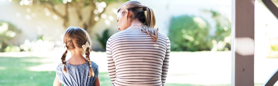 Single Mother by Choice talking to her child Single Mother by Choice talking to her child