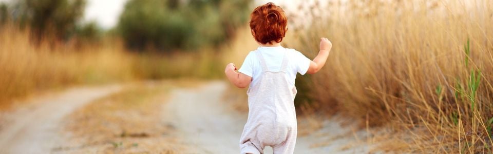 Donor-conceived child in a field