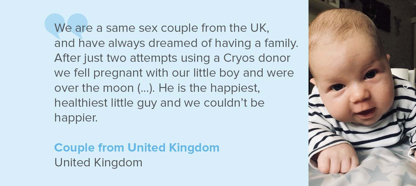 Sperm donor success stories Cryos