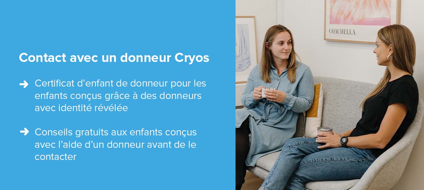 Ressources Cryos pour la prise de contact avec le donneur de sperme Ressources Cryos pour la prise de contact avec le donneur de sperme