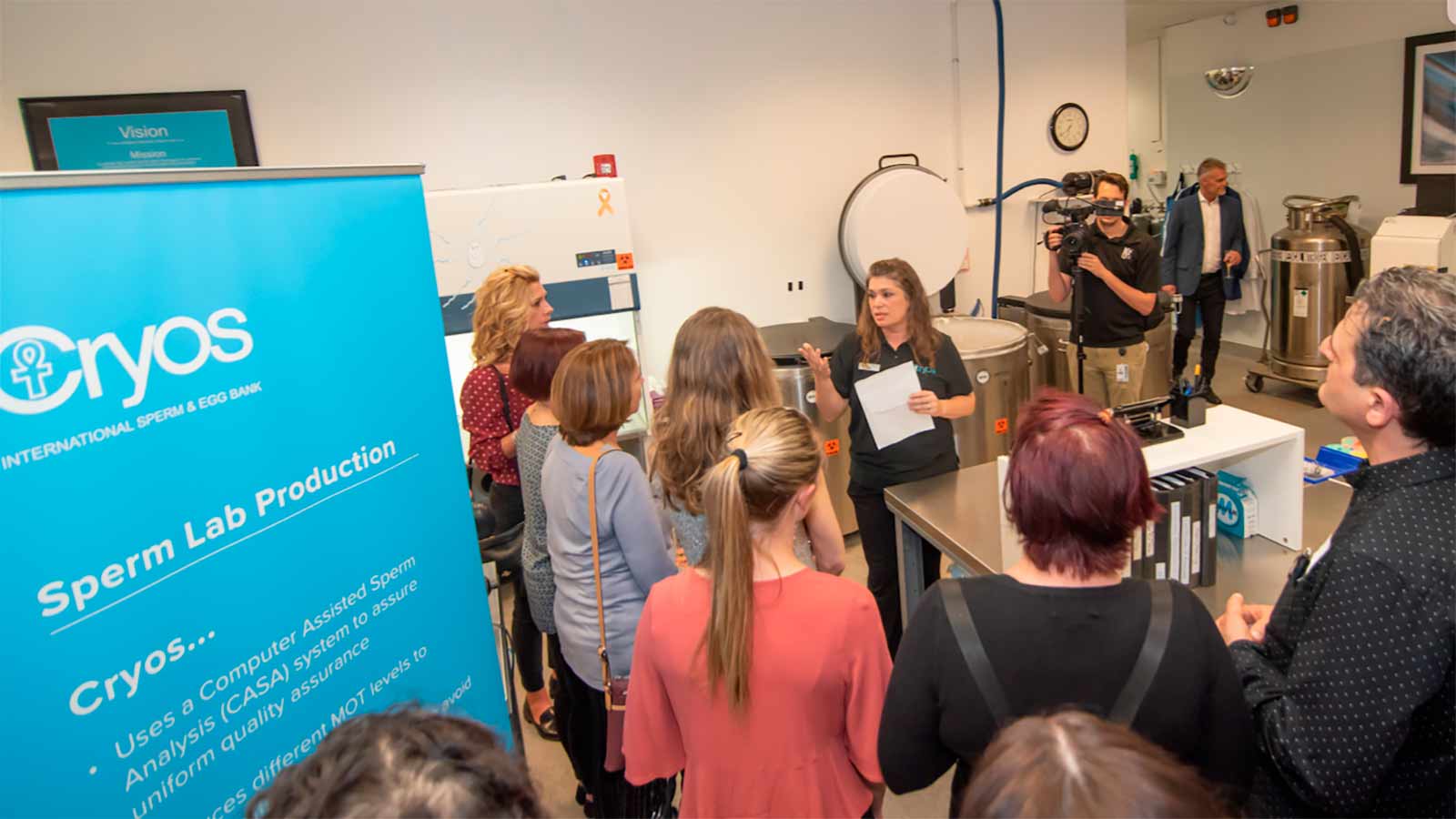 Cryos sperm bank laboratory in Orlando, Florida, USA 