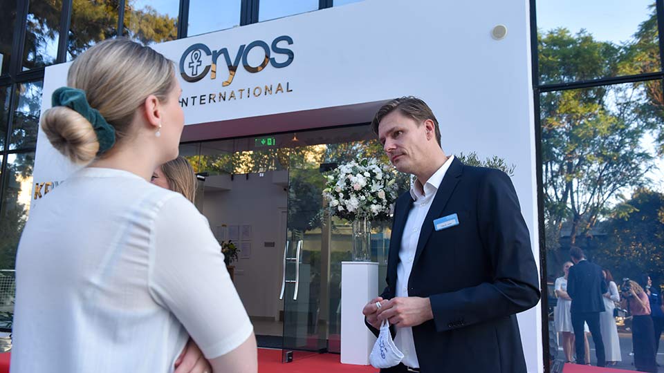 Opening and tour of the Cryos Egg Bank