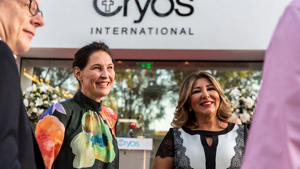 Opening and tour of the Cryos Egg Bank
