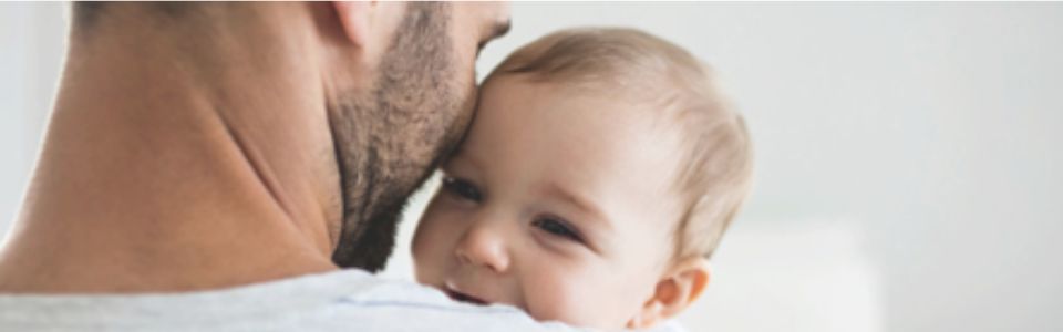 Donor-conceived baby an his father