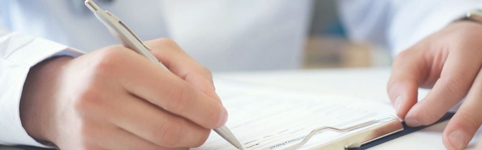 Fertility doctor writing Fertility doctor writing