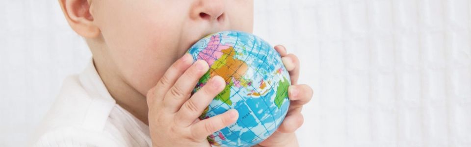Donor-conceived child eating a globus