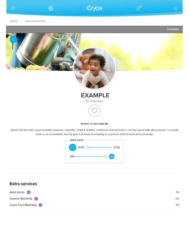 Extended Egg Donor Profile