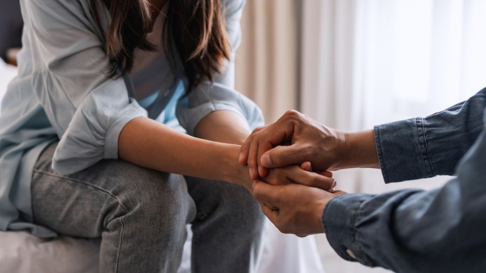 Couple holding hands Couple holding hands