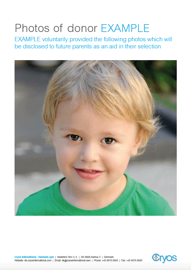 Example of a childhood photo