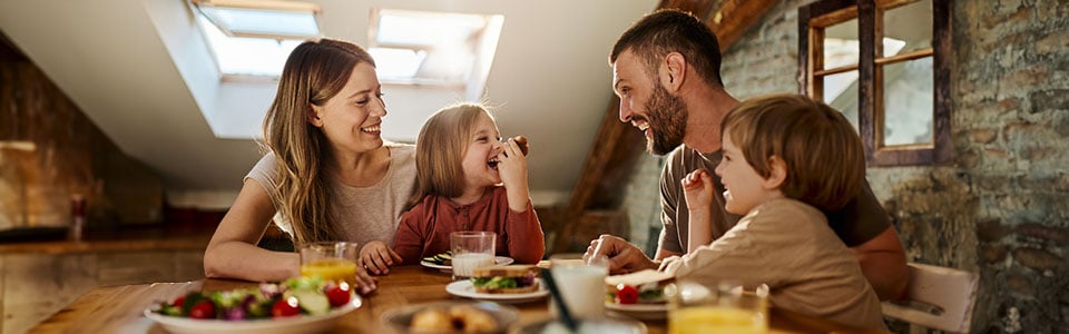 A family that has received help from an egg donor A family that has received help from an egg donor