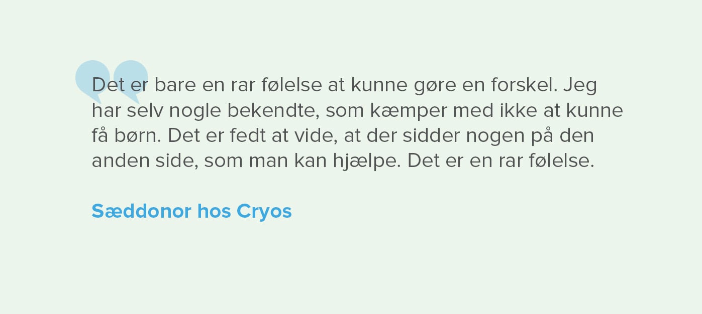 Sæddonor fortæller hvorfor han er donor Sæddonor fortæller hvorfor han er donor