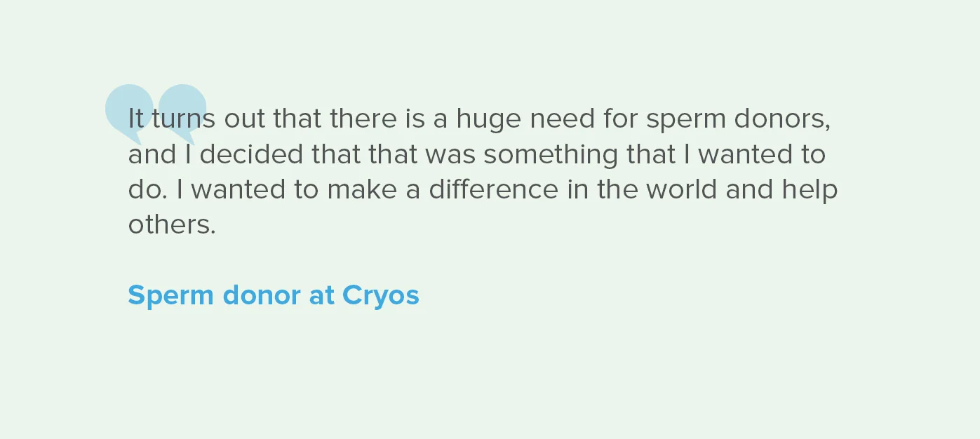 Become a sperm donor at Cryos – Learn more and apply