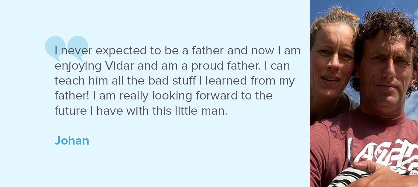 Donor testimonial - Johan Donor testimonial - Johan